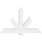 Ekena Millwork Kennewick Architectural Grade PVC Gable Bracket, 60"W x 37 1/2"H x 6"D x 6"F, 15/12 Pitch GBP060X38X0606KEN00 - alternate 2